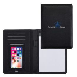 Custom Lightweight Padfolio with Smartphone Sleeve and Notepad