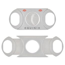 Custom Magnifico Lux 64 Gauge Dual Blade Cigar Cutter - Silver