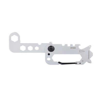 Custom Slim Profile Pocket Multi-Tool - Silver front open view