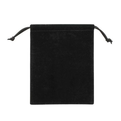 Custom Velvet Drawstring Pouch - Black Custom Velvet Drawstring Pouch - Black