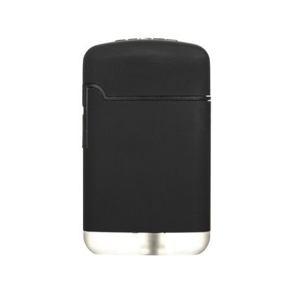 Custom Turbo Mega Jet Flameless Lighter - Black - Front view