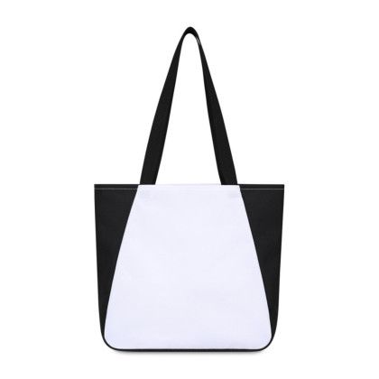 Custom Arlo Recycled rPET Tote - Black Back View Custom Arlo Recycled rPET Tote - Black Back View