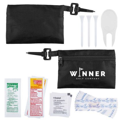 Custom Golf First Aid Kit - Black