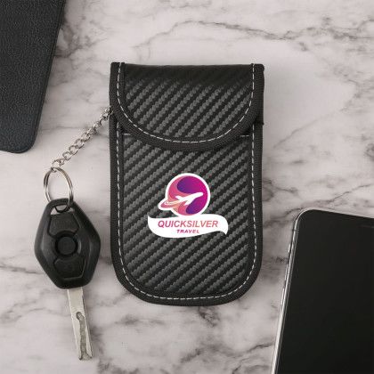 Custom Vanguard RFID Key Pouch - Black Lifestyle View Custom Vanguard RFID Key Pouch - Black Lifestyle View