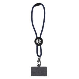 Custom Phone Holder Wristlet with recycled cord 