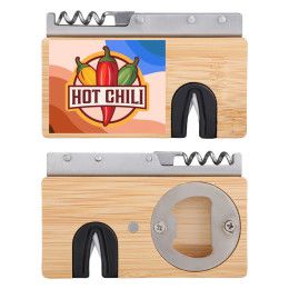 Custom 4-in-1 Bamboo Multi-Bar Tool - Bamboo