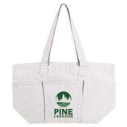 Custom Evergreen Garden Tool & Produce Bag - Natural 
