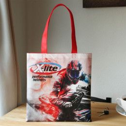 Custom Sublimated Non-Woven Value Tote - Red