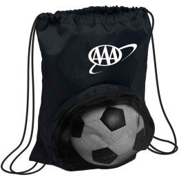 Custom Striker Drawstring Backpack - Black