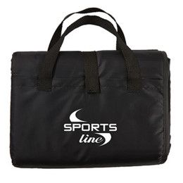 Custom Polar Fleece Picnic Blanket - Black