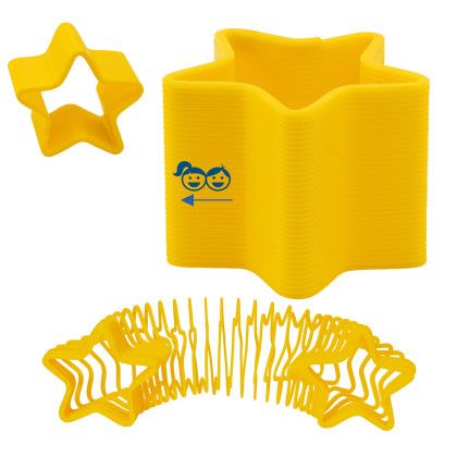 Custom Star Shape Spring Thing Toy - Yellow