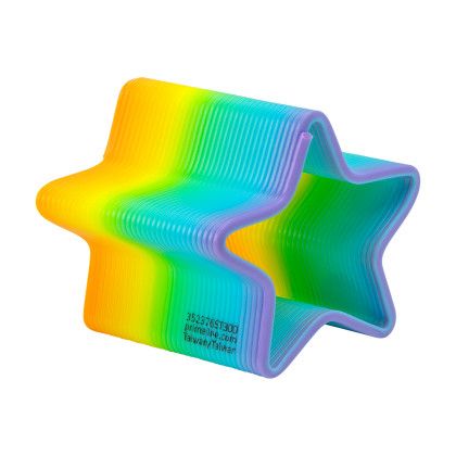 Custom Star Shape Spring Thing Toy - Rainbow