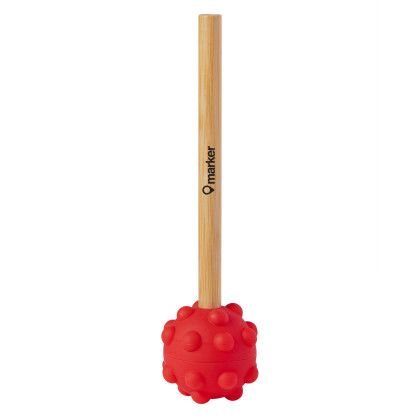 Custom Push Pop Bubble Fidget Sensory Pen Stand & Pen - Red