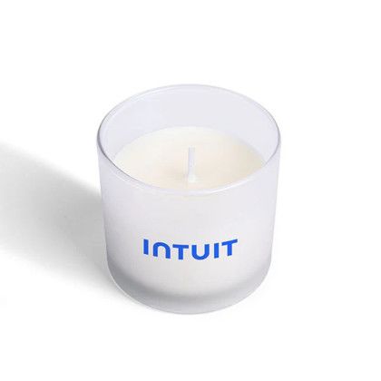 Custom SootheScents Mini Soy Candle in a Glass Jar - Lemongrass Top view