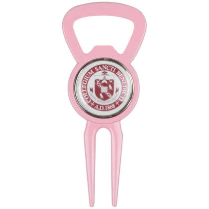 Custom Bottle Opener Tool With Ball Marker - Pink 