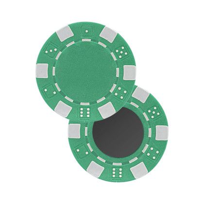 Custom 11.5 g Professional Clay Poker Chips with Magnet - Green