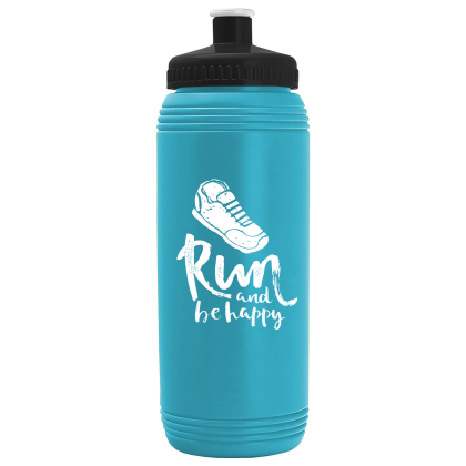 Sport Pint Water Bottle 16 oz | Cheap Sport Bottles in Cyan