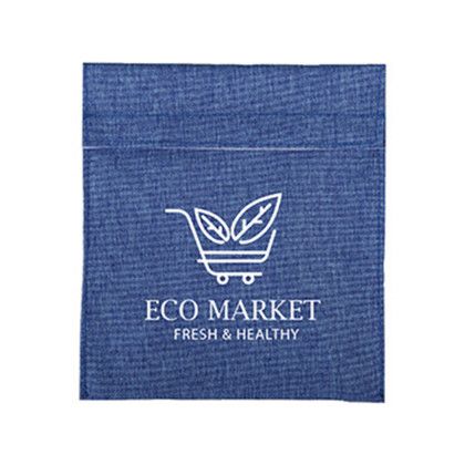 Custom RPET Sandwich Bag - Heathered Blue Custom RPET Sandwich Bag - Heathered Blue