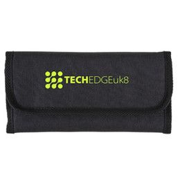 Custom RPET Roll-Up Tech Organizer