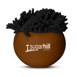 Custom MopToppers Smiling Multicultural Stress Ball - Black