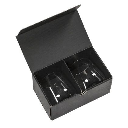 Custom Howden Stemless Wine Glass - Deep Etch 11 oz - Packaging View Custom Howden Stemless Wine Glass - Deep Etch 11 oz - Packaging View