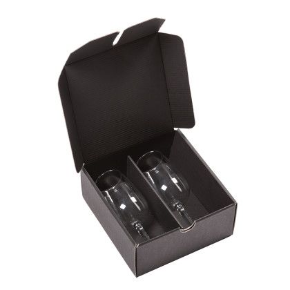 Custom Vantage Wine Glass 4 oz - Deep Etch - Sherry/Porto - Packaging View 