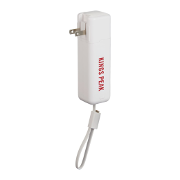 Custom ETL Listed 5,000 mAh 20W PD Power Bank with AC Plug - White 