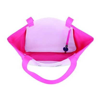 Custom Arlo Recycled rPET Tote - Pink Open view Custom Arlo Recycled rPET Tote - Pink Open view