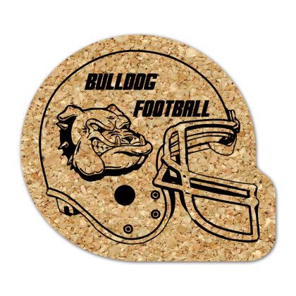 Custom Football Helmet Cork Coaster Custom Football Helmet Cork Coaster