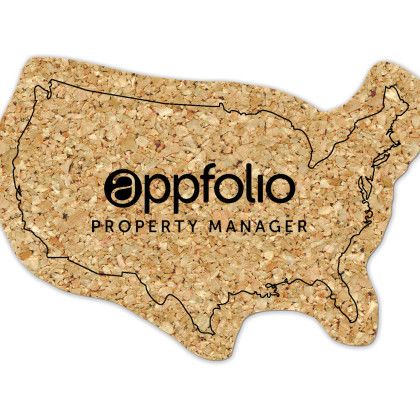 Custom United States Cork Coaster