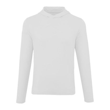 Custom Men's IZU Everything Performance Eco Hoodie - White Custom Men's IZU Everything Performance Eco Hoodie - White