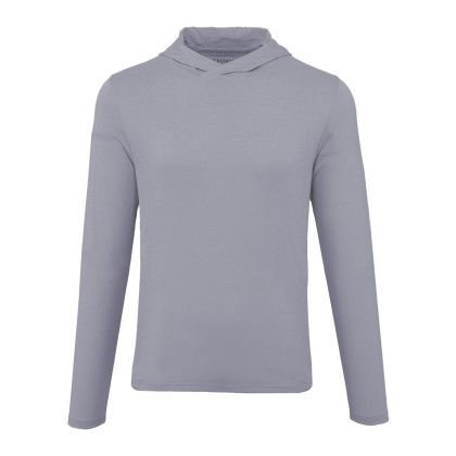Custom Men's IZU Everything Performance Eco Hoodie - Light Grey Custom Men's IZU Everything Performance Eco Hoodie - Light Grey
