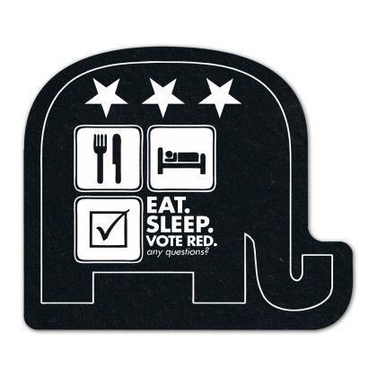 Custom Elephant Flat Tire Coaster - Black Custom Elephant Flat Tire Coaster - Black