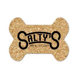 Custom Dog Bone Cork Coaster