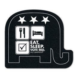 Custom Elephant Flat Tire Coaster