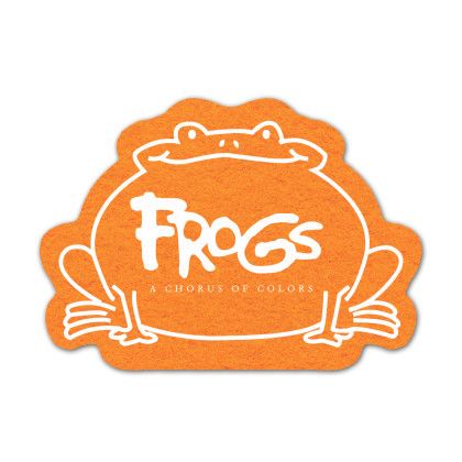 Custom Frog Shammy Coaster - Orange Custom Frog Shammy Coaster - Orange
