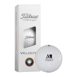 Custom Titleist Velocity Golf Balls - 3 Pack