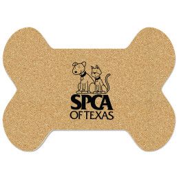 Custom Dog Bone Cork Mat