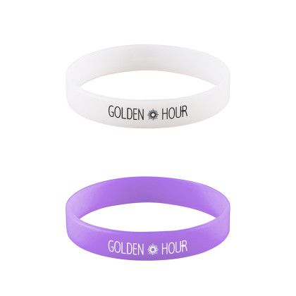 Custom UV Awareness Wrist Band - White After UV rays Custom UV Awareness Wrist Band - White After UV rays