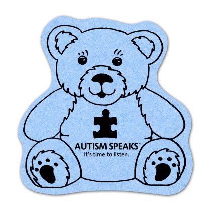Custom Teddy Bear Compressed Sponge - Blue Custom Teddy Bear Compressed Sponge - Blue