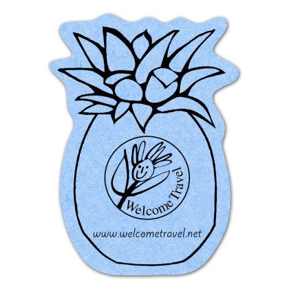 Custom Pineapple Compressed Sponge - Blue Custom Pineapple Compressed Sponge - Blue
