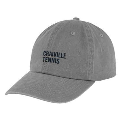 Custom Varsity Washed Cotton Cap - Gray Custom Varsity Washed Cotton Cap - Gray