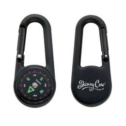 Custom Cedar Creek Colored Carabiner Compass - Black
