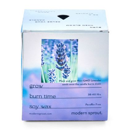 Custom Modern Sprout Garden Vibes Candle/Planter - Violet Hour/Lavender packaging View Custom Modern Sprout Garden Vibes Candle/Planter - Violet Hour/Lavender packaging View