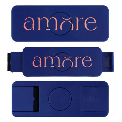 Custom Tidy Twister 3-In-1 Fidget Phone Accessory - Blue