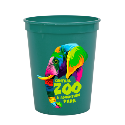 Custom Souvenir Cups-Full Color Digital- 16 oz - Teal