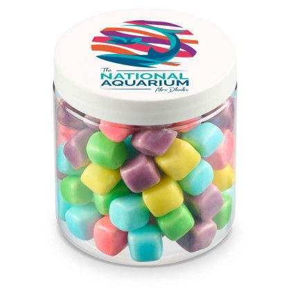 Custom 8 oz Jar of Mini Candy Covered Marshmallows - Assorted