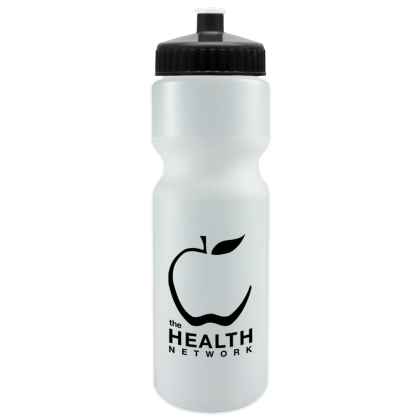 Custom Journey Bike Bottle - 28 oz. - White with Black Lid