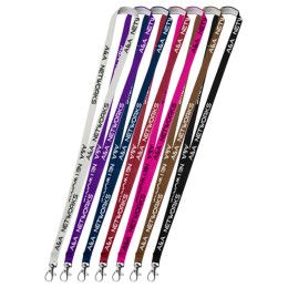 Custom 0.50" Polyester Silkscreen Lanyard - All Colors 
