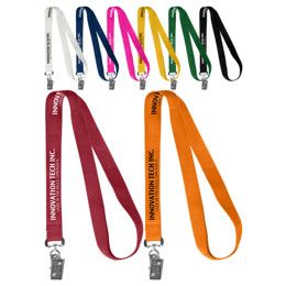 Custom 5/8" Polyester Silkscreen Lanyard - All Colors 